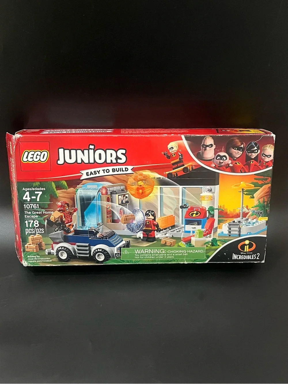 LEGO Juniors 10761 Incredibles 2 The Great Home Escape 178 Pcs - Open Box